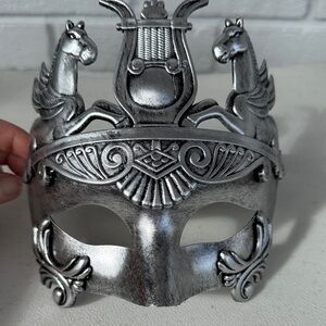 Silver Decorative Face Mask
